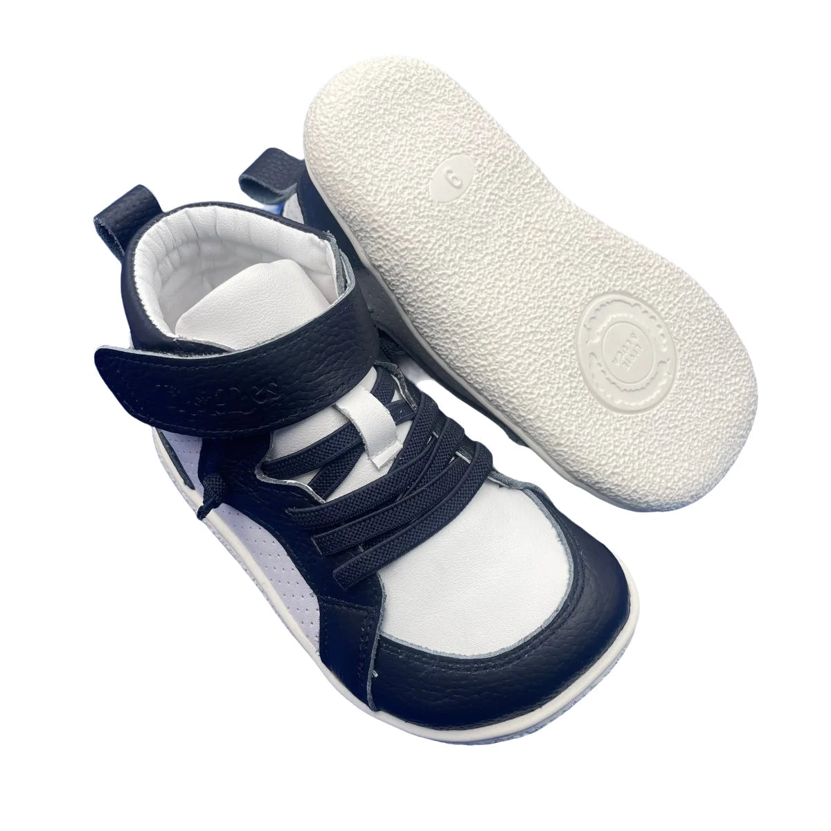 Tipsietoes Autumn Spring Genuine Leather Boots For Girls Boys Kids Barefoot Sneaker Leather Linning Light Weight Elastic Strape kids_shoes