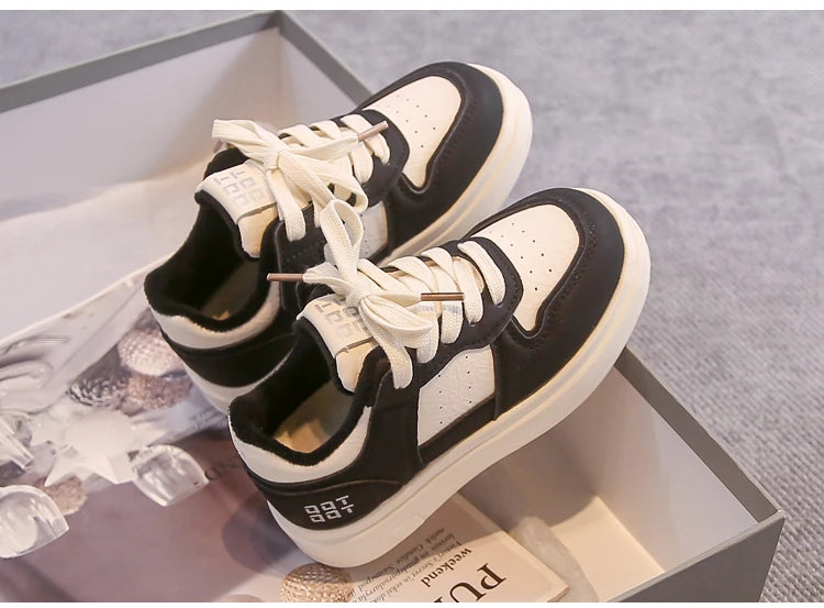 Children Sports Shoes Breathable Soft Bottom Kids Casual Shoes Non-slip 2025 Winter Boys Girls Tennis Shoes White Trendy Suede kids_shoes