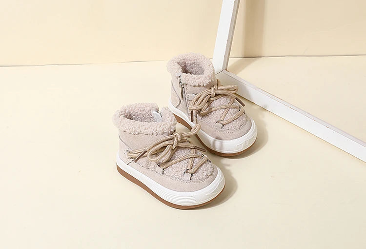 GT-CECD New Autumn/Winter Baby Boots Warm Plush Rubber Sole Toddler Kids Sneakers  Infant Shoes Fashion Little Boys Girls Boots kids_shoes