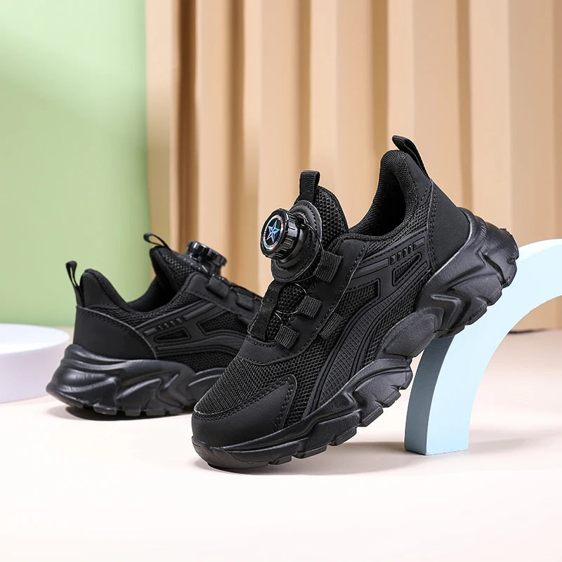 New Children Sports Shoes Boy Sneaker Black Mesh Summer Breathable Kids Casual Shoes Boy Running Tennis Running Sneaker kids_shoes