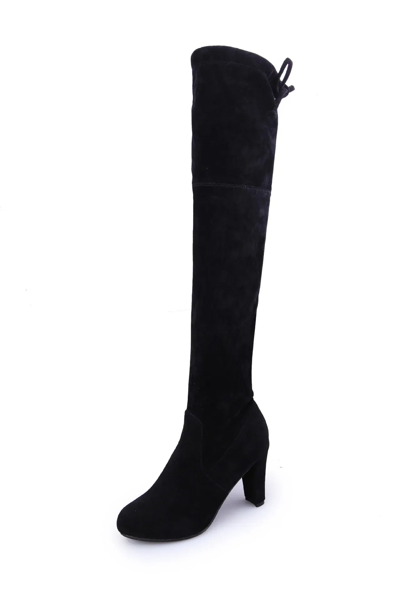 Botas Mujer Invierno In Over The Knee Women Boots Stretch Fabrics High Heel Slip on Shoes Pointed Toe Long Botte Femme 2026 boots_highheel