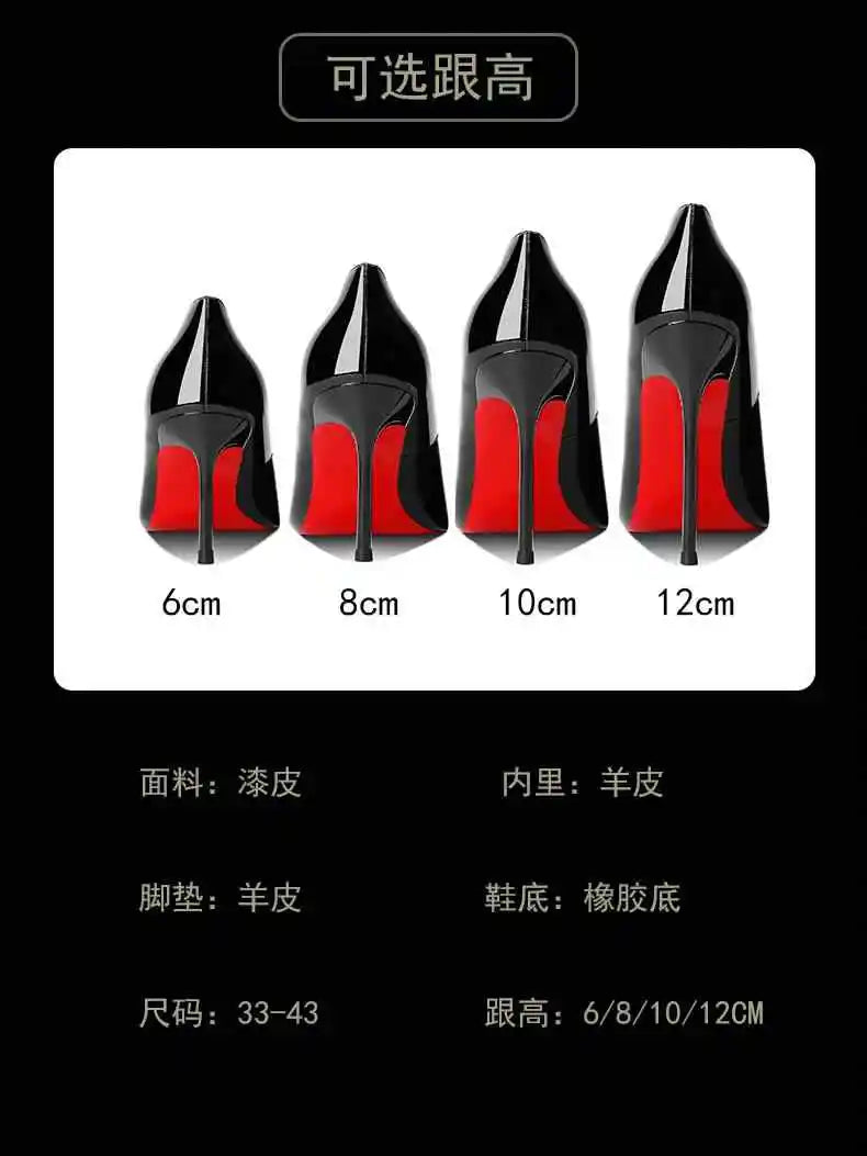 Women's heels 2025 New Luxury Brand Pumps Red Bottom Pointed Toe Rhinestone High Heels Elegant Stiletto Party Prom Ladies Shoes heels_stiletto