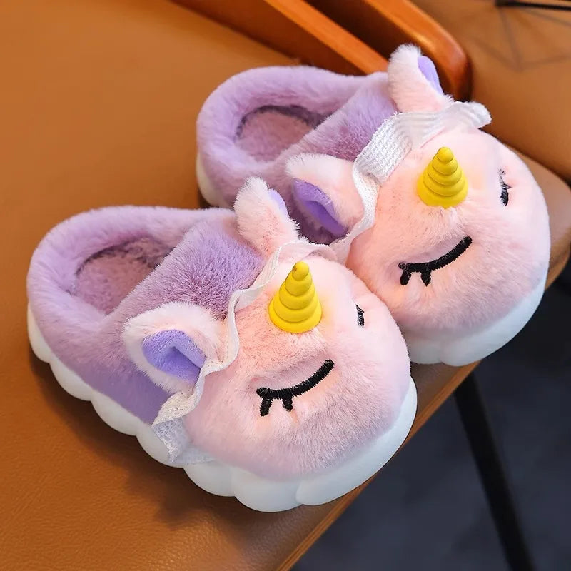 Children's Cotton Slippers 2025 Winter New Baby Princess Bag and Shoes Cute Girls' Home Indoor Anti slip and Warm kids_shoes