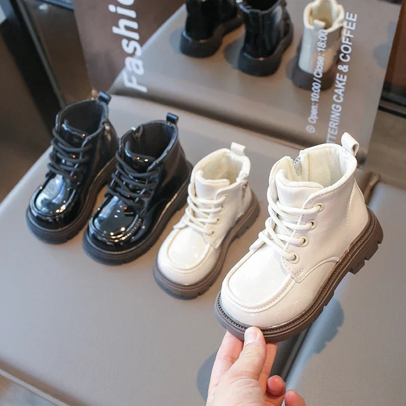 Autumn Winter Children's Boots 2-18 Years Old Padded Warm Boys Girls Cotton Shoes Hundred Anti-slip Kids Short Boots Shoes kids_shoes