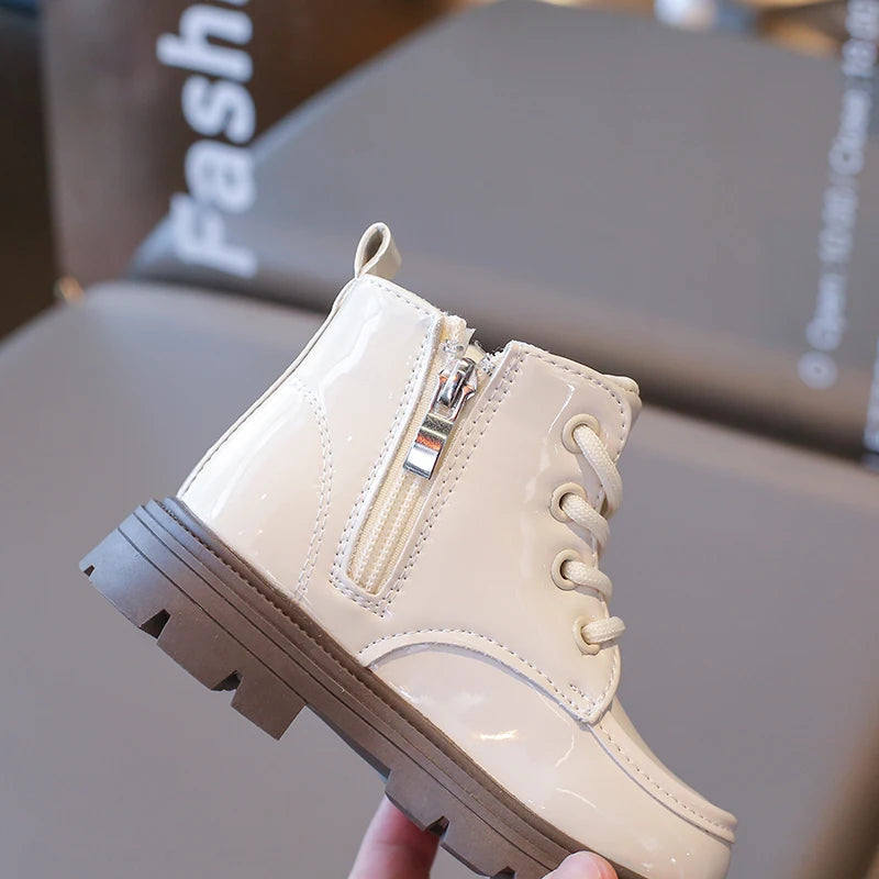 Autumn Winter Children's Boots 2-18 Years Old Padded Warm Boys Girls Cotton Shoes Hundred Anti-slip Kids Short Boots Shoes kids_shoes