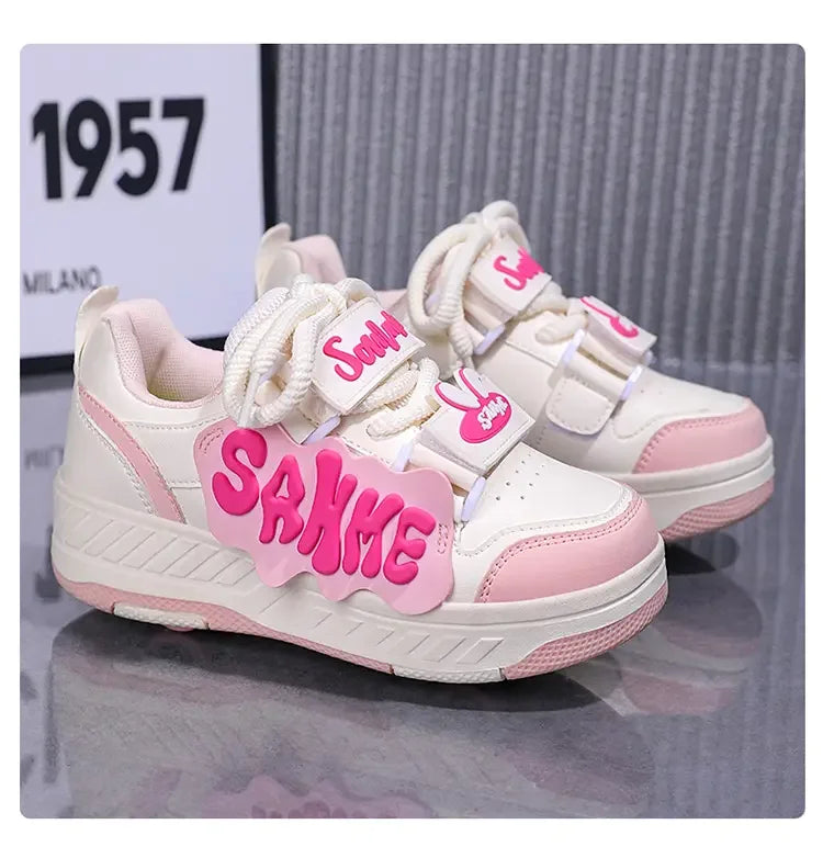 Fashion Roller Skate Shoes Kids Children Casual Sports Toy Gift Games Boys 4 Wheels Sneakers Girls Boots Ultra Light Rollerskate kids_shoes