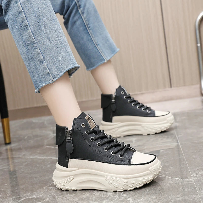2025 New Women Sneakers Luxury Fashion High Top Women Boots Platform Casual Shoes Outdoor Running Shoes for Women Tenis De Mujer sneakers_platform