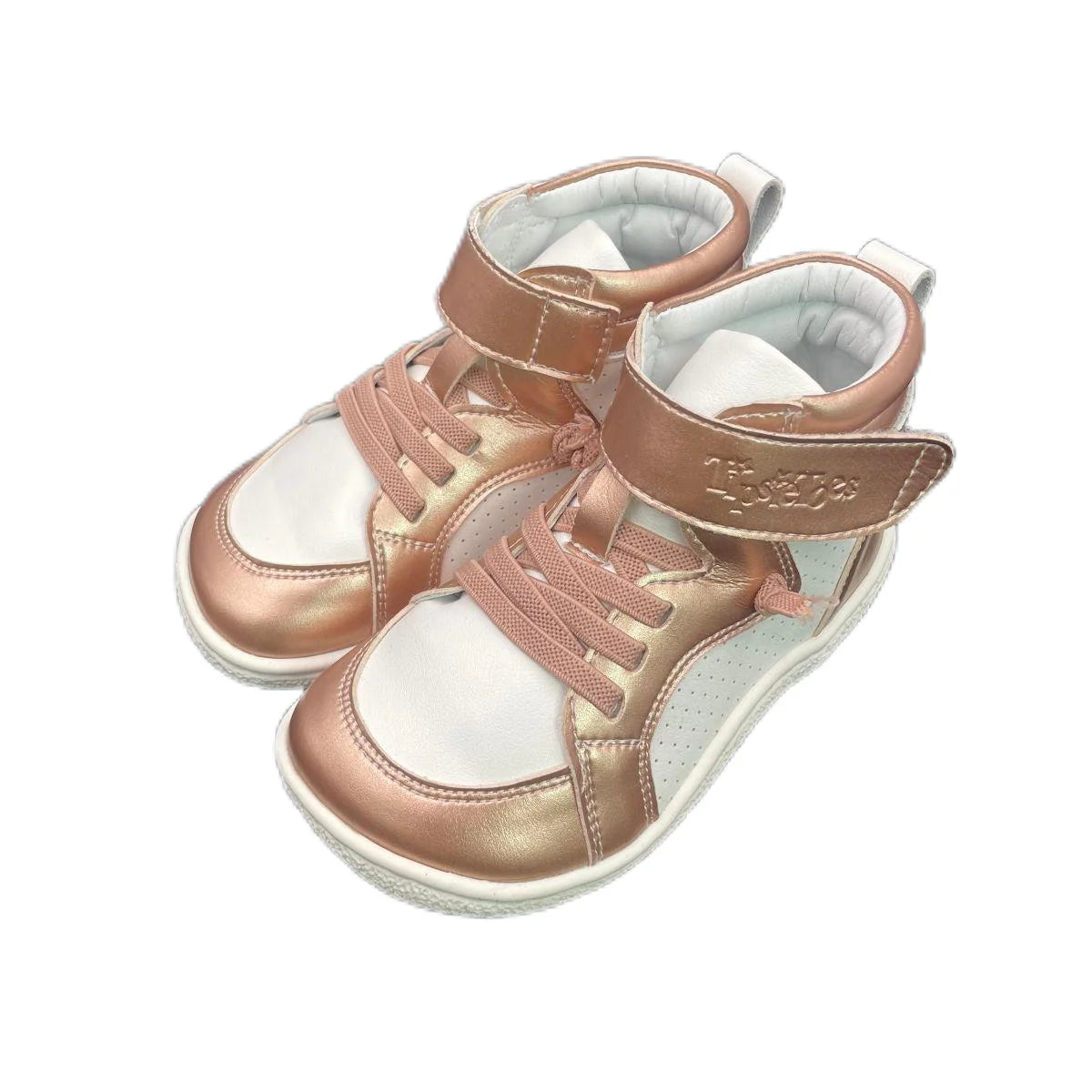 Tipsietoes Autumn Spring Genuine Leather Boots For Girls Boys Kids Barefoot Sneaker Leather Linning Light Weight Elastic Strape kids_shoes