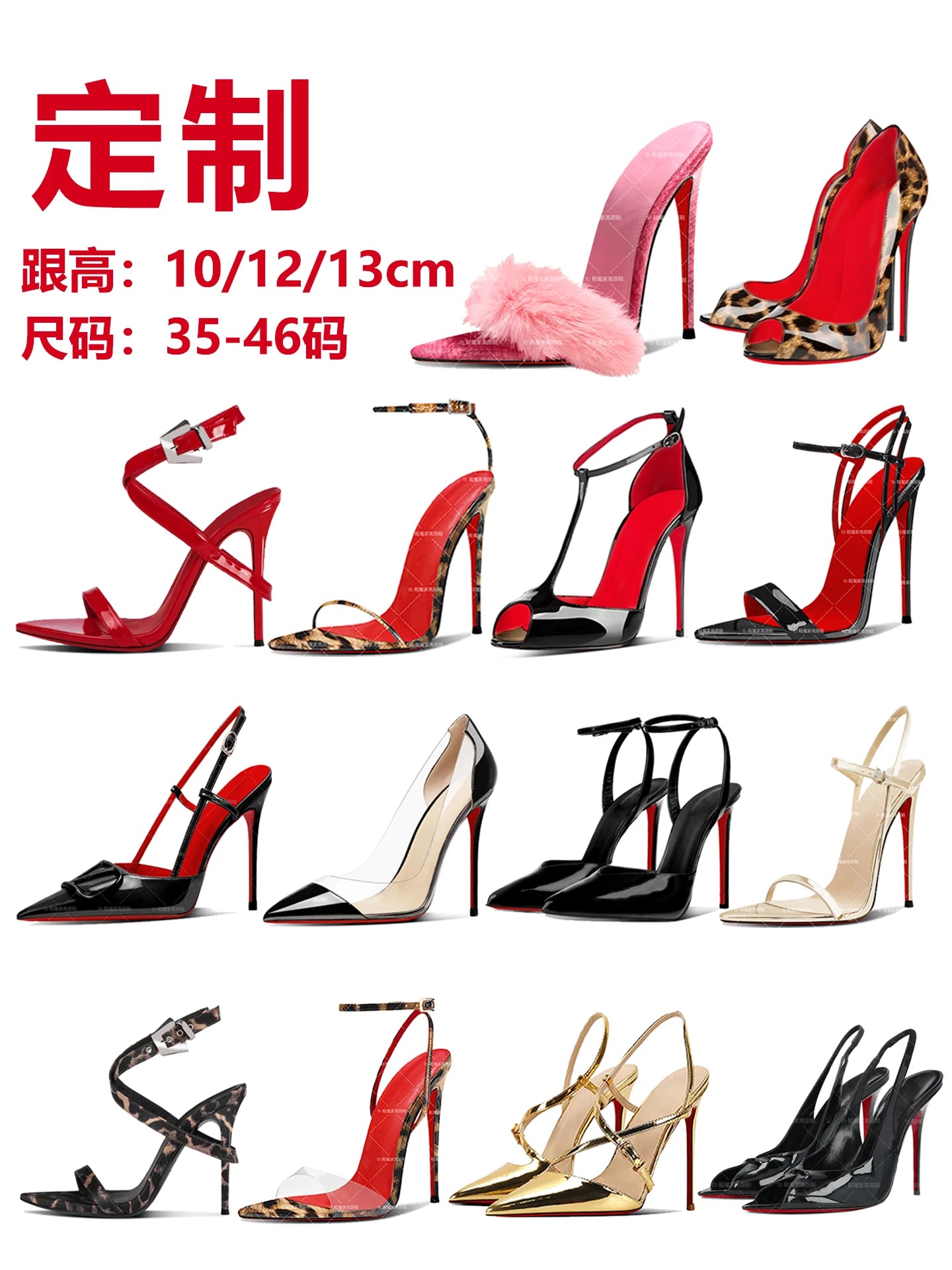 European and American new 12cm pointed thin heel high-heeled shoes with a buckle and exposed toes sexy fashion plus size sandals heels_stiletto