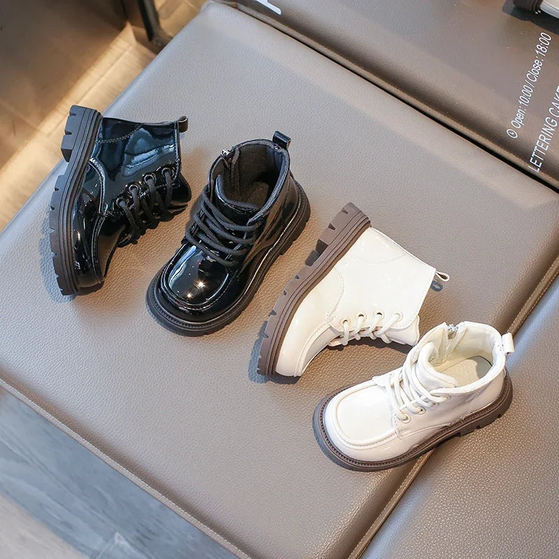 Autumn Winter Children's Boots 2-18 Years Old Padded Warm Boys Girls Cotton Shoes Hundred Anti-slip Kids Short Boots Shoes kids_shoes