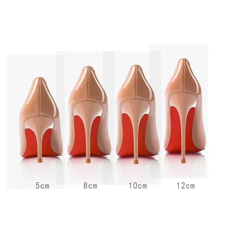 Women's High-heeled Shoes Red Bottoms Stiletto Pumps Black Naked Shallow Pointed Toe High Heels Luxury Brand Fashion Prom Shoes heels_stiletto