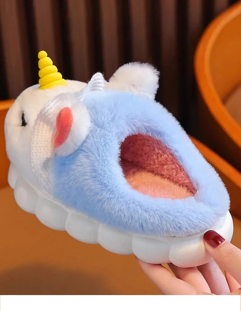 Children's Cotton Slippers 2025 Winter New Baby Princess Bag and Shoes Cute Girls' Home Indoor Anti slip and Warm kids_shoes