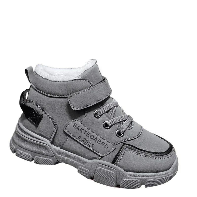 Children Shoes Warm Plush Kids' Winter Shoes Comfortable Simple Snow Boots Antiskid Fashion Boy Sneakers kids_shoes