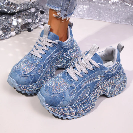 Women Luxury Sneakers Fashion Casual Designer Shoes Women Running Sports Comfortable Thick Lace-up Vulcanize Sneakers of Sport sneakers_platform sneakers_luxury