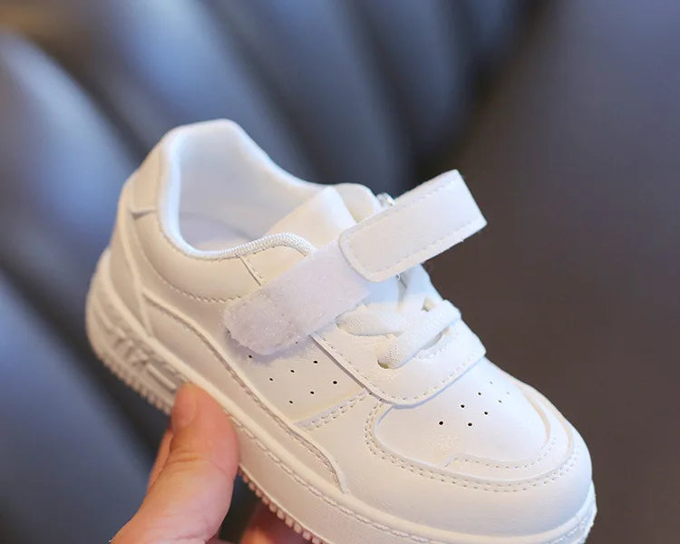 Tenis Sneakers Kids Spring/Autumn New Boys Girls Sports Shoes Casual Board Shoes Leather Soft Soled Children Small White Shoes kids_shoes