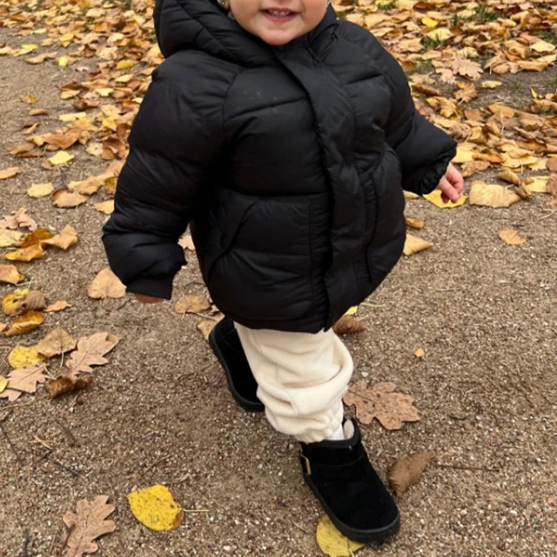 Children Snow Boots Winter Cute Warm Fashion Anti Slip Shoes Kids Boys Girls Leisure Thick Fur Platform Flat Short Boot Sneakers kids_shoes