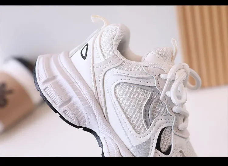 Kids Casual Running Shoes with Thick Soles Boys Girls Fashion Versatile Sports Shoes 2026 New Children Mesh Breathable Sneakers kids_shoes