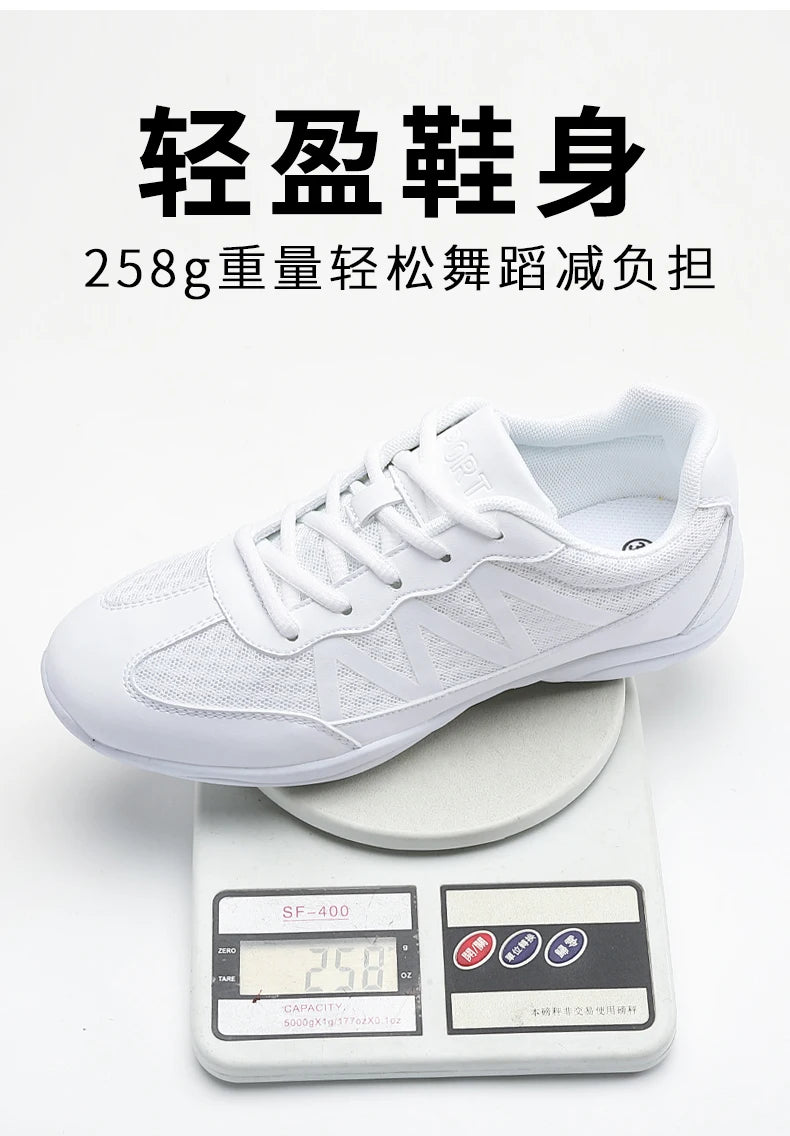 New cheerleading shoes Children's dance shoes Competitive aerobics shoes Fitness shoes Women's white jazz sports shoes 2105 kids_shoes
