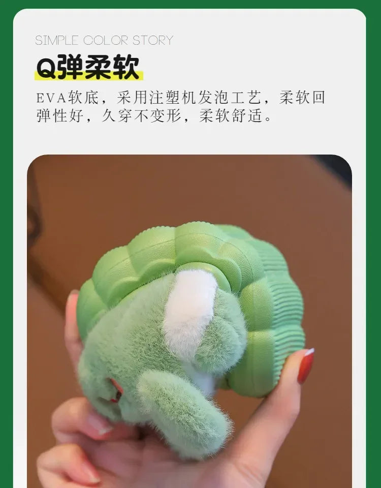 Winter Children's Cotton Slippers Cute and Warm Thickened Indoor and Outdoor Plush Shoes Home and Baby Bag Heels Cotton Shoes kids_shoes