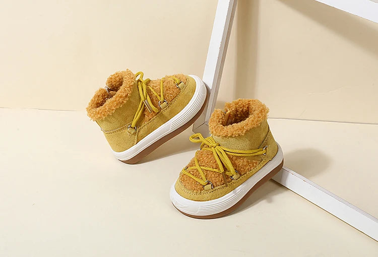 GT-CECD New Autumn/Winter Baby Boots Warm Plush Rubber Sole Toddler Kids Sneakers  Infant Shoes Fashion Little Boys Girls Boots kids_shoes