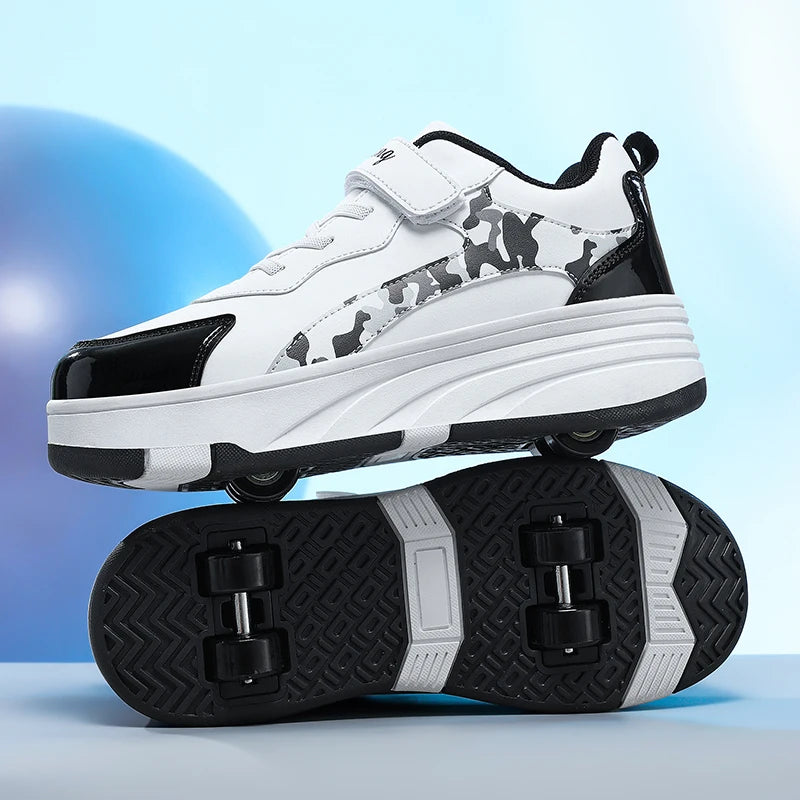 Roller Skate Shoes Kids Snickers With Wheels Children Rollerskates Fashion Outdoor Sports Shoes Girls Boys Gifts For  kids_shoes