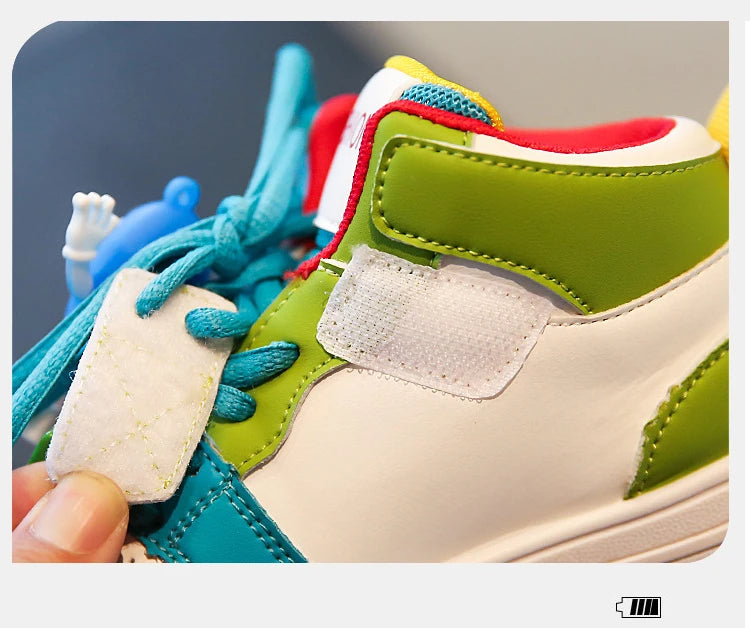 New Children Casual Shoes Four Seasons Kids Single Sneaker Mandarin Ducks Basketball Sports Shoes Boys Girls Sneaker Board Shoes kids_shoes