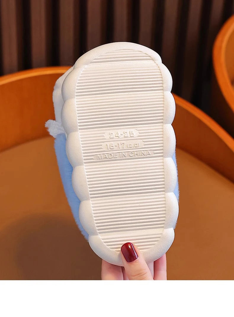 Children's Cotton Slippers 2025 Winter New Baby Princess Bag and Shoes Cute Girls' Home Indoor Anti slip and Warm kids_shoes