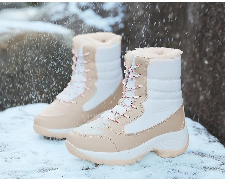 Snow Boots Women New Ladies Shoes Platform Shoes Woman Flat Keep Warm Boots Ladies Casual Plush Botas Mujer Winter Shoes Women sneakers_platform