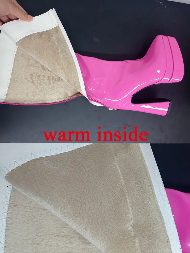 Pointed Toe Platform Women Over The Knee High Boots Dropship High Heel 2022 Winter Fashion Office Lady Women Shoes Big Size 43 boots_platform