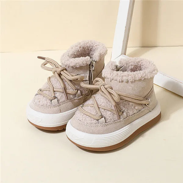 GT-CECD New Autumn/Winter Baby Boots Warm Plush Rubber Sole Toddler Kids Sneakers  Infant Shoes Fashion Little Boys Girls Boots kids_shoes