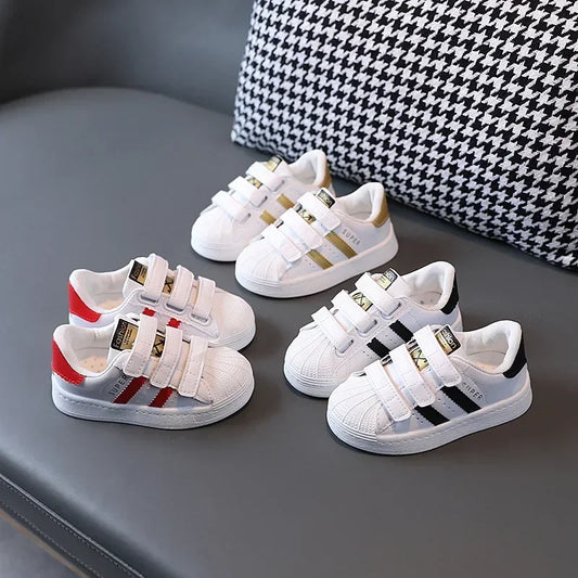 Children's Sneakers Kids Fashion Design White Non-slip Casual Shoes Boys Girls Hook Breathable Sneakers Toddler Outdoor Shoes kids_shoes