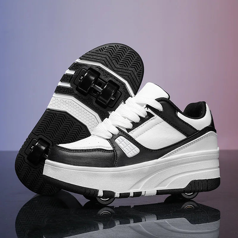 Roller Skate Shoes Kids Snickers With Wheels Children Rollerskates Fashion Outdoor Sports Shoes Girls Boys Gifts For kids_shoes