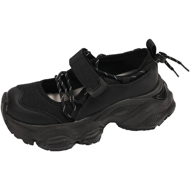 Mesh Women Platform Sneakers Casual Flats Sport Shoes Summer 2025 Brand Breathable Running Shoes Sandals Hiking Mujer Zapatos sneakers_platform