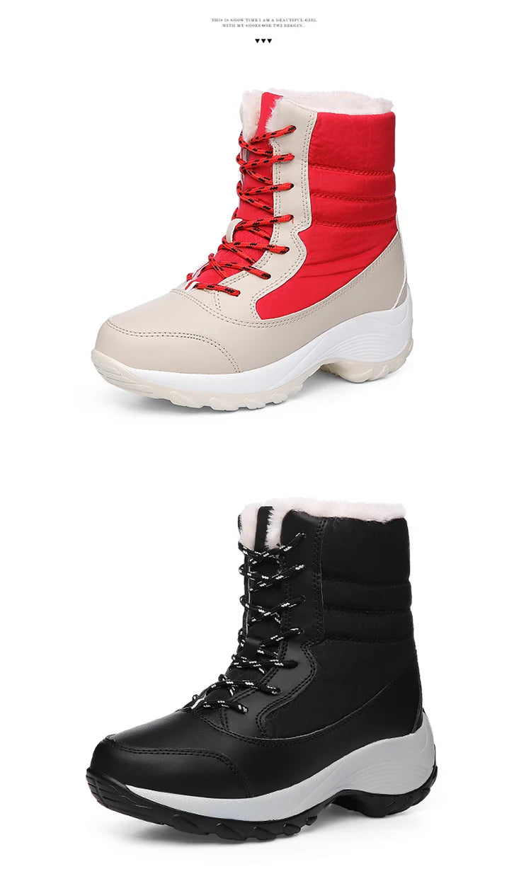 Snow Boots Women New Ladies Shoes Platform Shoes Woman Flat Keep Warm Boots Ladies Casual Plush Botas Mujer Winter Shoes Women sneakers_platform