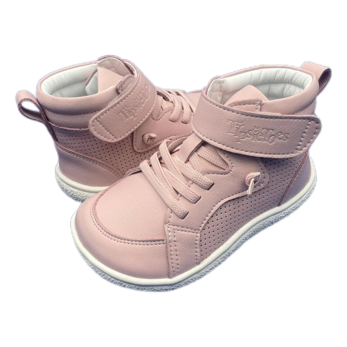 Tipsietoes Autumn Spring Genuine Leather Boots For Girls Boys Kids Barefoot Sneaker Leather Linning Light Weight Elastic Strape kids_shoes