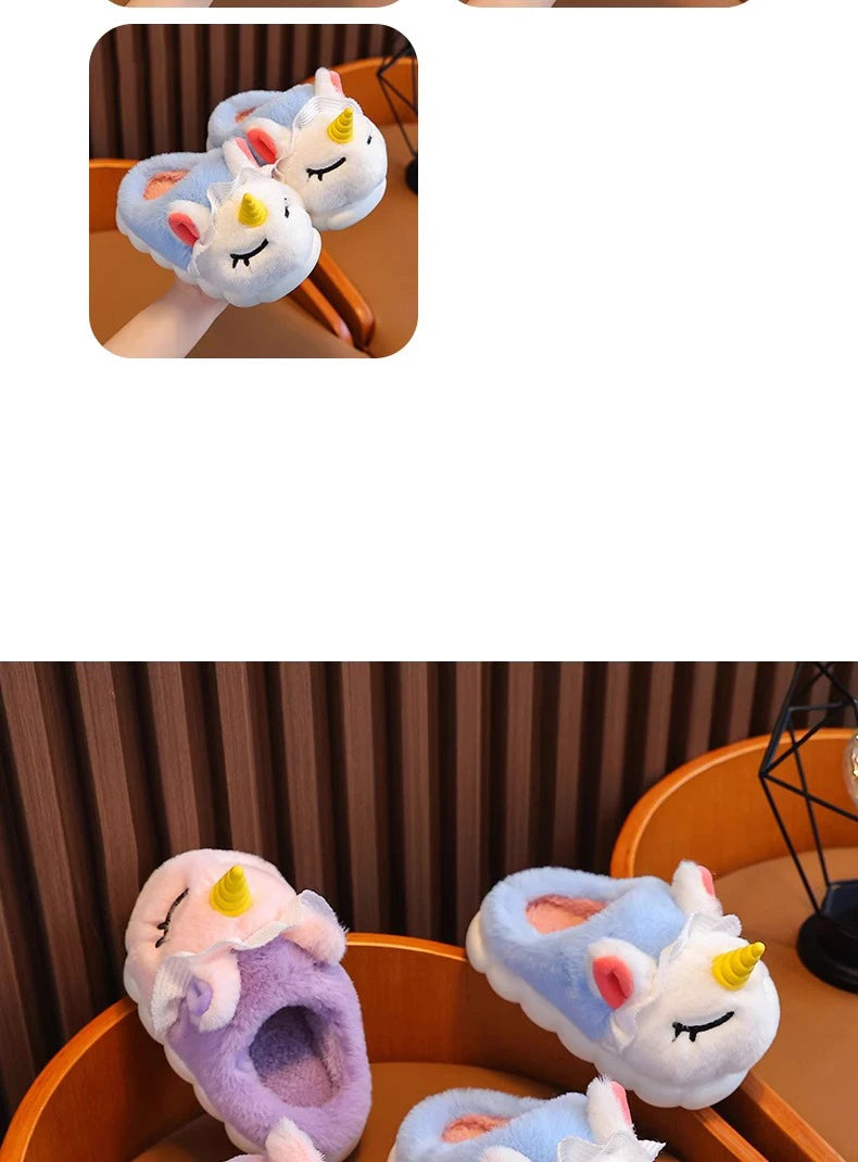 Children's Cotton Slippers 2025 Winter New Baby Princess Bag and Shoes Cute Girls' Home Indoor Anti slip and Warm kids_shoes