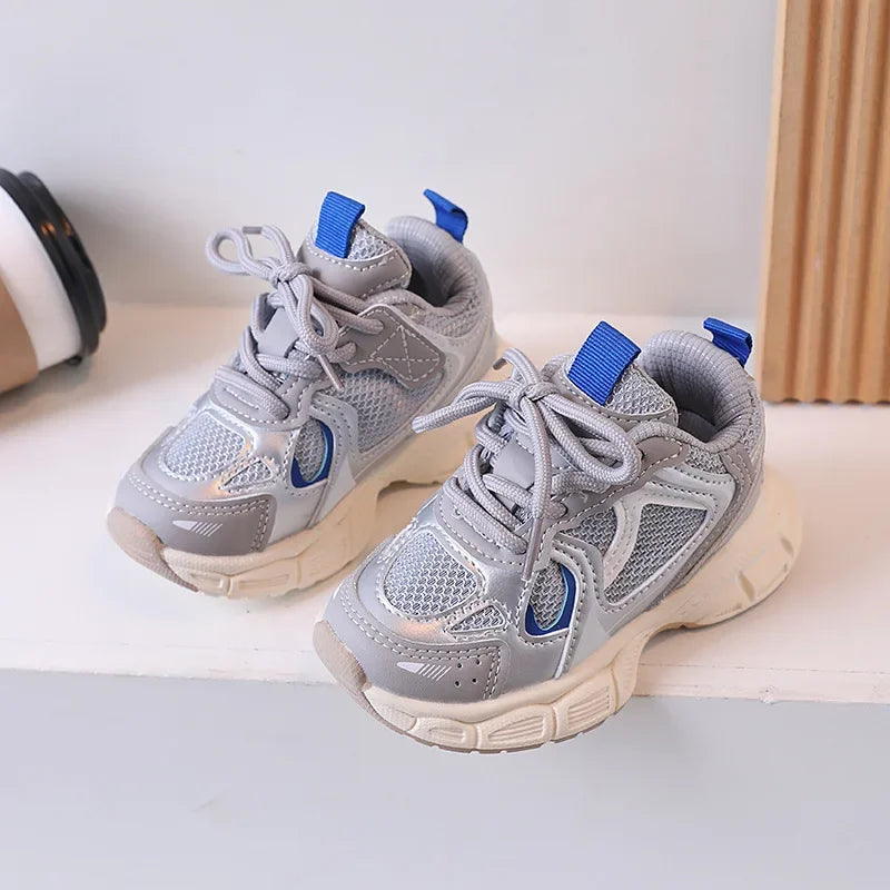 Kids Casual Running Shoes with Thick Soles Boys Girls Fashion Versatile Sports Shoes 2026 New Children Mesh Breathable Sneakers kids_shoes