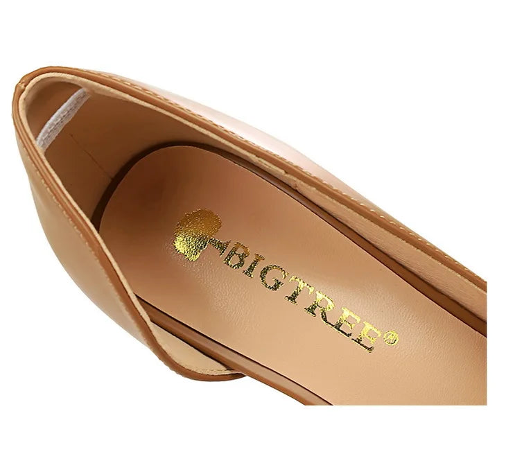 BIGTREE Shoes Black Women Pumps Quality Leather Women Shoes High Heels Fashion Wedding Shoes Stiletto Luxurious Elegant Pumps heels_stiletto