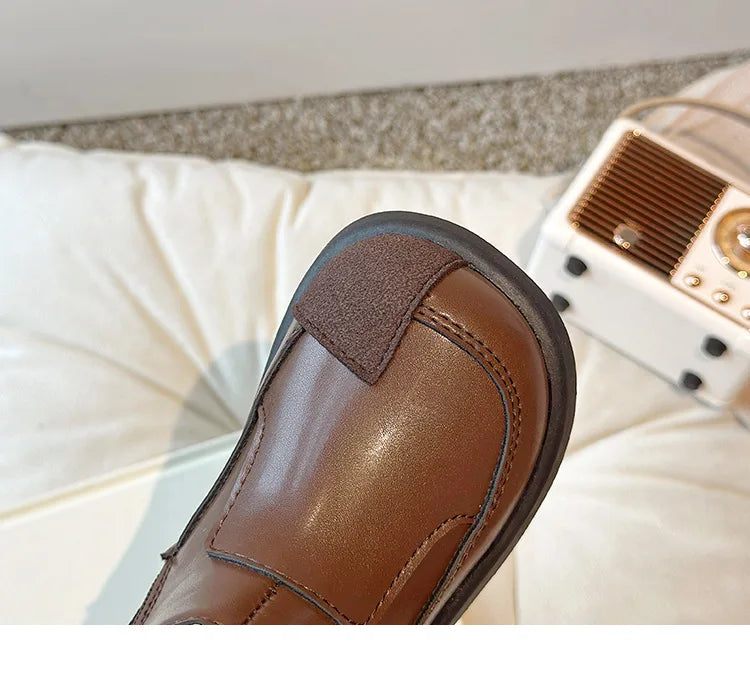 Lolita Style Baby Girls Short Boots Patch Patent Leather Girls Wedge Shoes Lace Flower Bordered Winter School Shoes Child H09241 kids_shoes