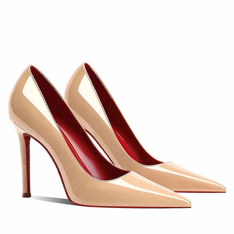 Women's heels 2025 New Luxury Brand Pumps Red Bottom Pointed Toe Rhinestone High Heels Elegant Stiletto Party Prom Ladies Shoes heels_stiletto