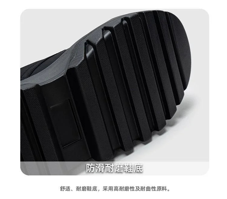 Women Ankle Booties Autumn Leather Chunky Shoes Woman High Platform Breathable Sneakers 9CM Thick Sole Wedges Motorcycles boots_platform