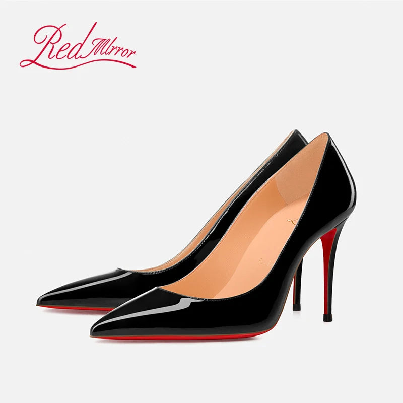 Women's High-heeled Shoes Red Bottoms Stiletto Pumps Black Naked Shallow Pointed Toe High Heels Luxury Brand Fashion Prom Shoes heels_stiletto