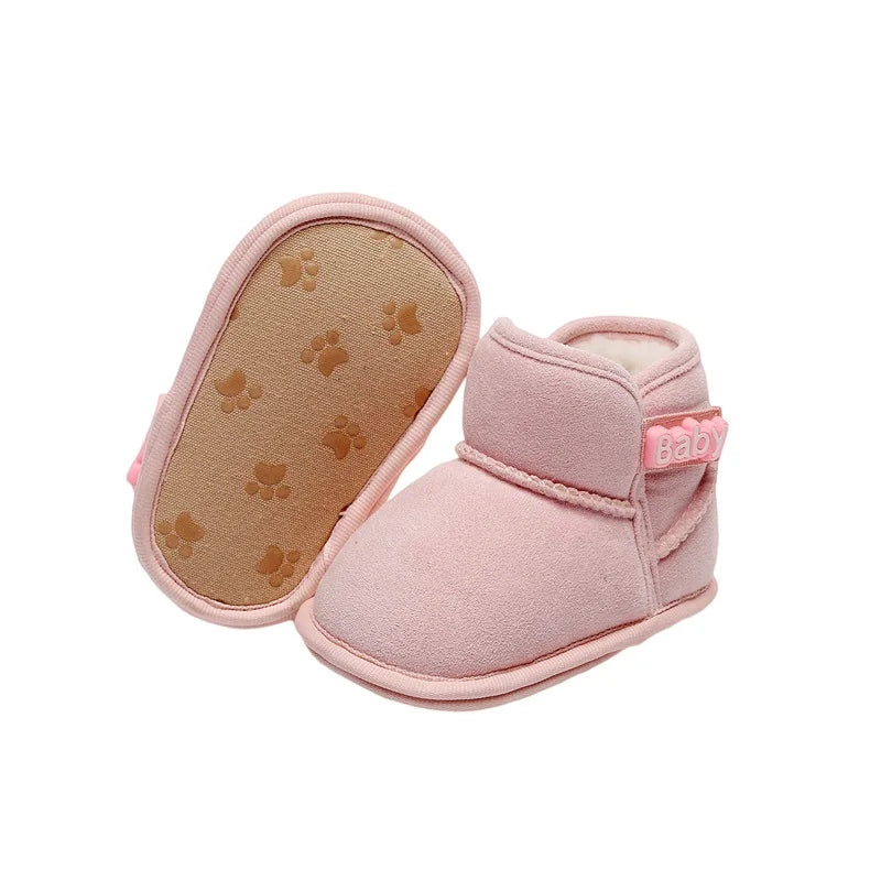 Blotona Baby Girls Boys Ankle Boots Non-slip Newborn Winter Snow Shoes Warm Flats Casual Walking Shoes for Toddler Infant kids_shoes