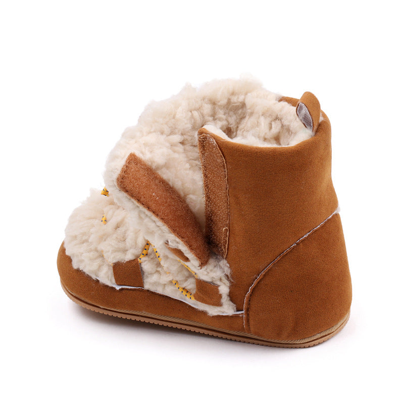Newborn Girls Snow Boots Coral Fleece Winter Cute Ankle Boots Warm Baby Walking Shoes for Toddler Infant kids_shoes
