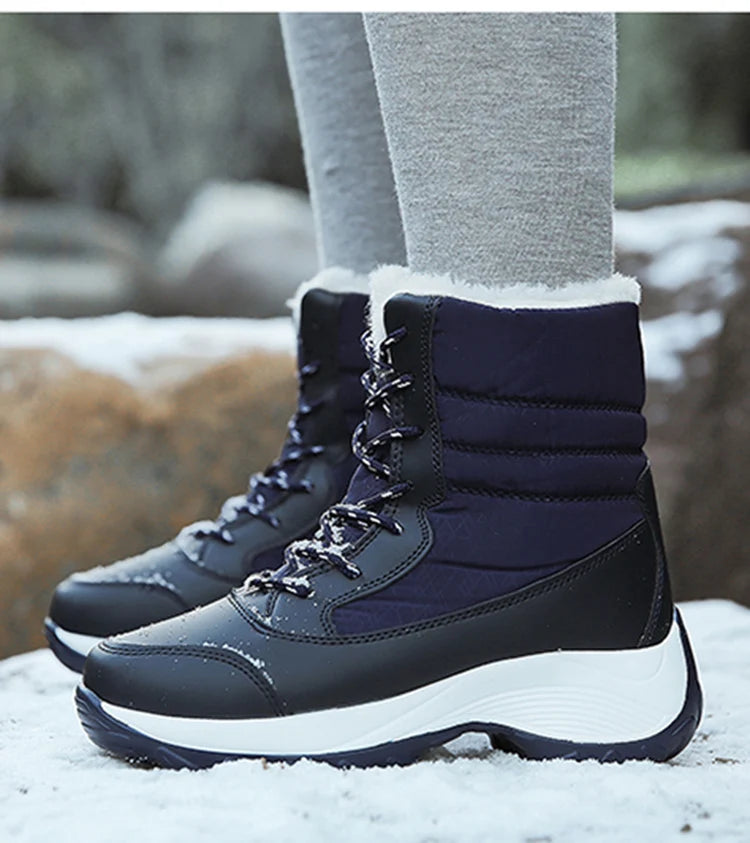 Snow Boots Women New Ladies Shoes Platform Shoes Woman Flat Keep Warm Boots Ladies Casual Plush Botas Mujer Winter Shoes Women sneakers_platform