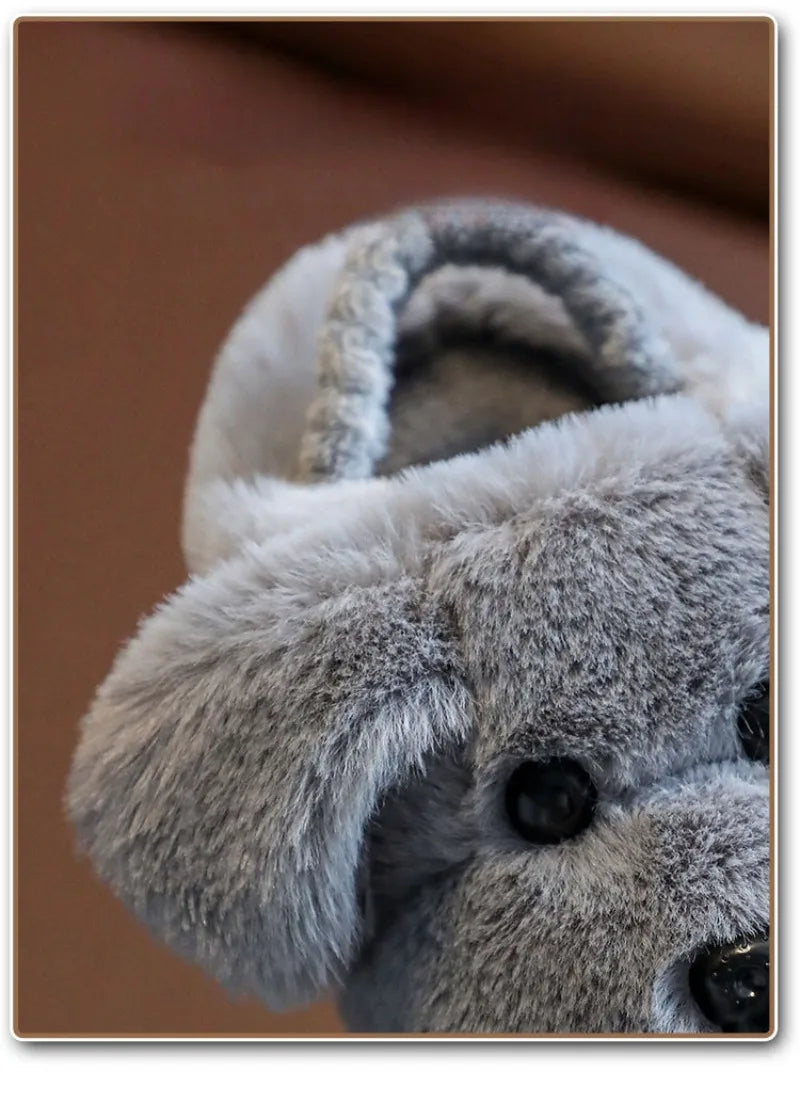 Children's Cotton Slippers for Boys Aged 1-5 Years Old Cute Cartoon Girls' Slippers Infants and Young Children Autumn and Winter kids_shoes