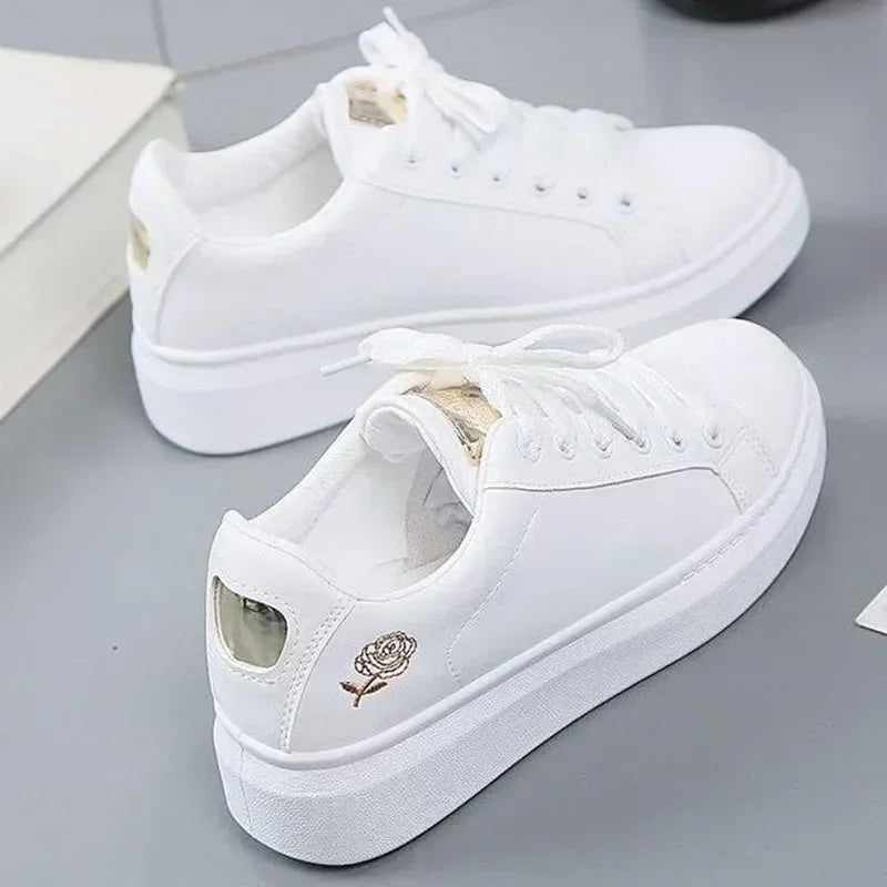 Women's Vulcanize Shoes White Shoe Women Running Spring Autumn Fashion Breathable Lace-Up Casual Sneakers Zapatos De Mujer sneakers_women