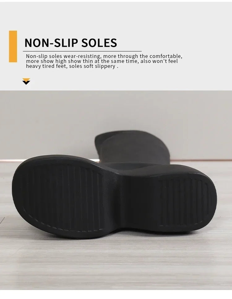 2024 Brand New Gothic Style Sexy Elegant Chunky Platform Women Ankle Boots Big Size 43 Walking Comfy Woman Shoes boots_platform