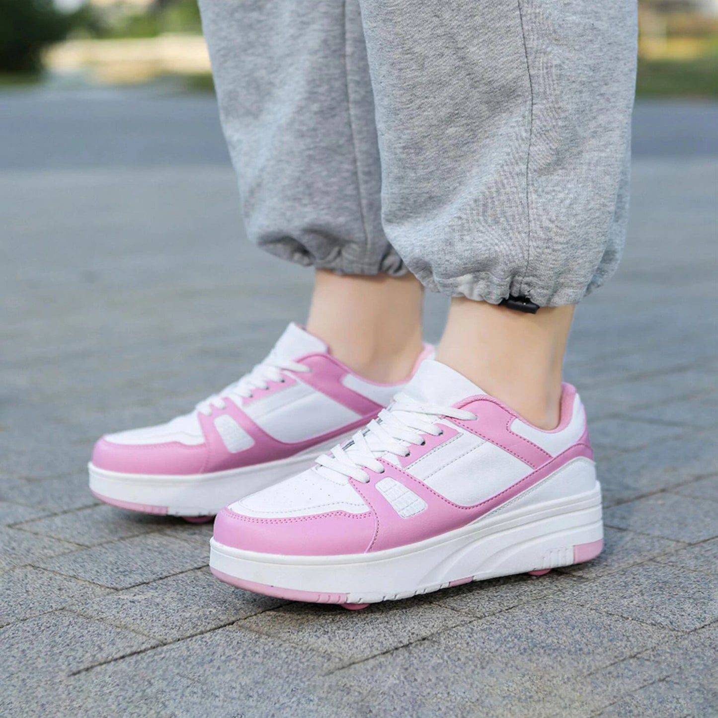 Roller Skate Shoes Kids Snickers With Wheels Children Rollerskates Fashion Outdoor Sports Shoes Girls Boys Gifts For kids_shoes