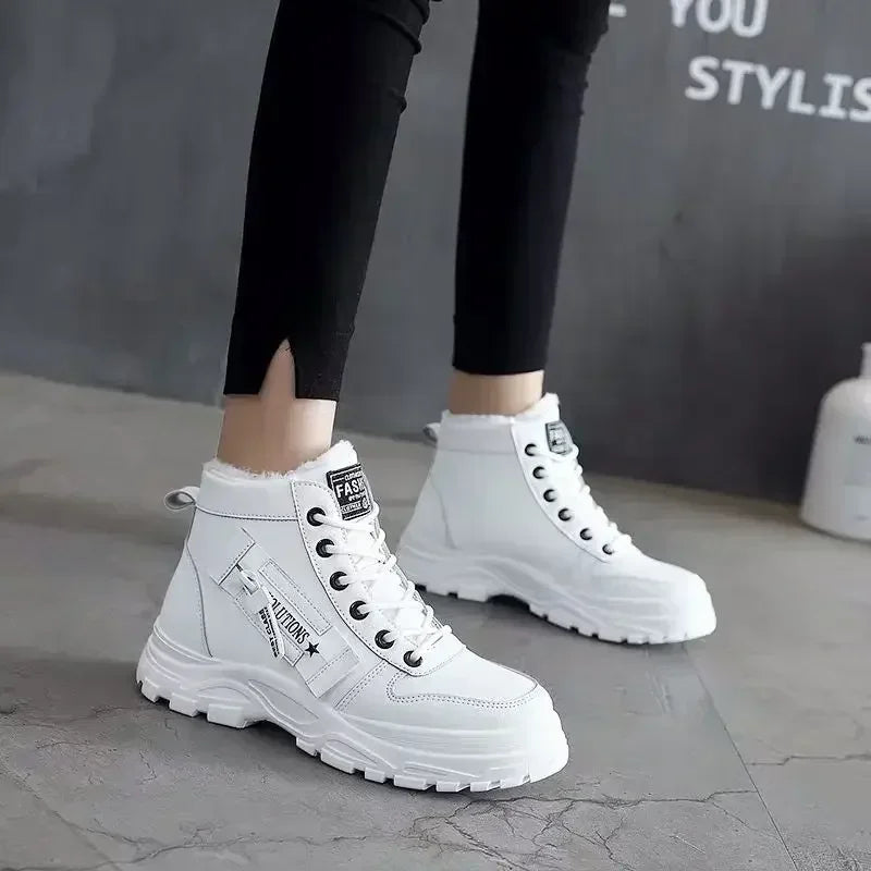 Winter Snow Boots for Women Casual High-top Shoes Warm Womens Sneakers Platform Ankle Boots Plus Size 45 Zapatillas De Mujer New sneakers_women